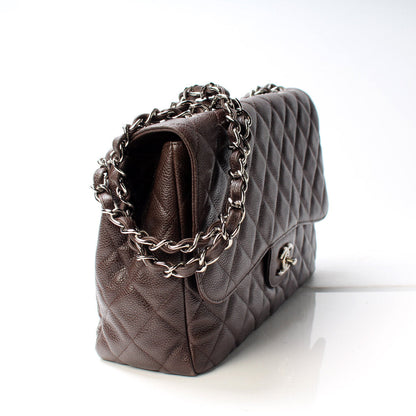 Chanel Classic Flap Jumbo Caviar 12 Mil Bag