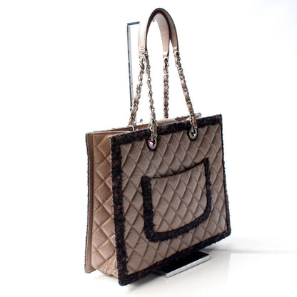 Chanel Tweed Trim Shopping Tote 20 Mil Bag