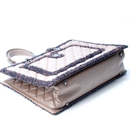 Chanel Tweed Trim Shopping Tote 20 Mil Bag