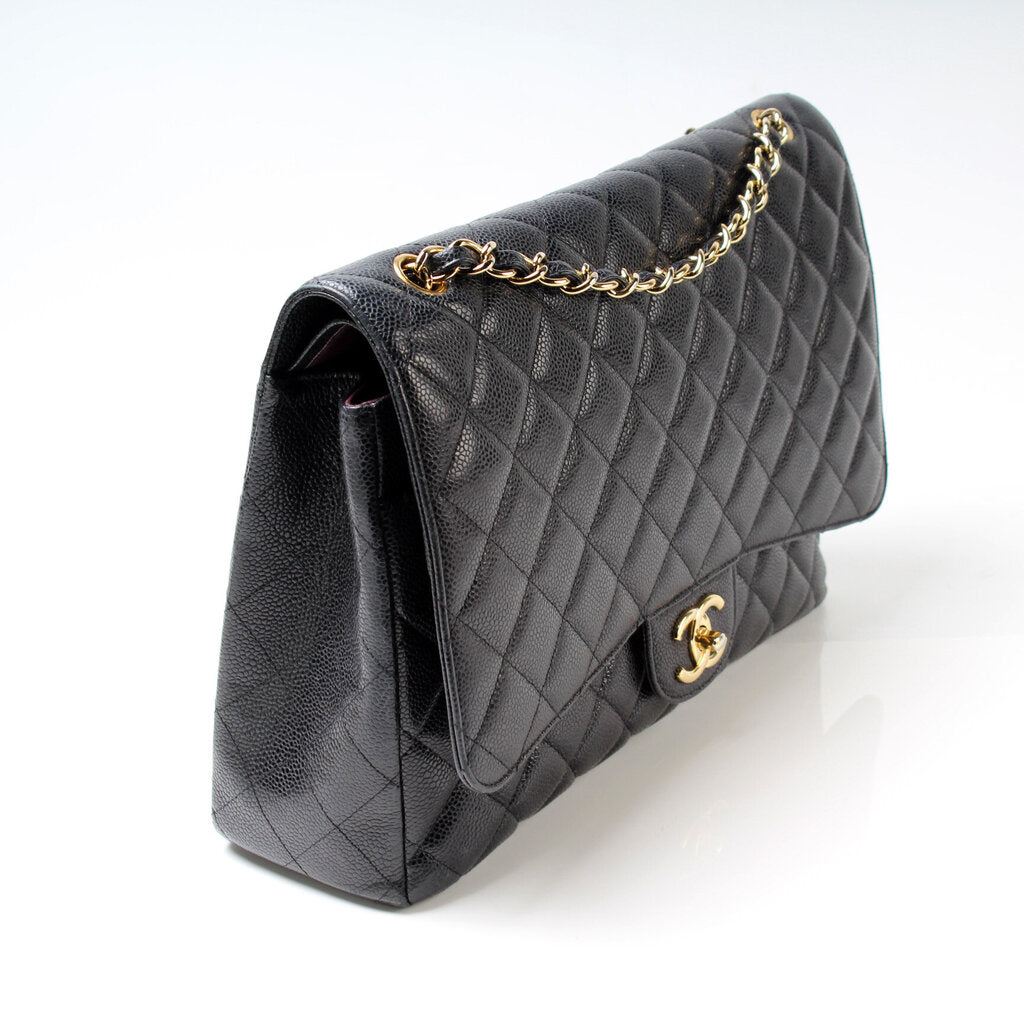 Chanel Classic Flap Maxi Caviar 14-16M Bag