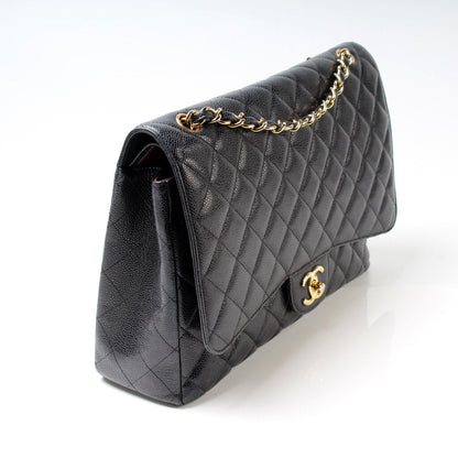 Chanel Classic Flap Maxi Caviar 14-16M Bag