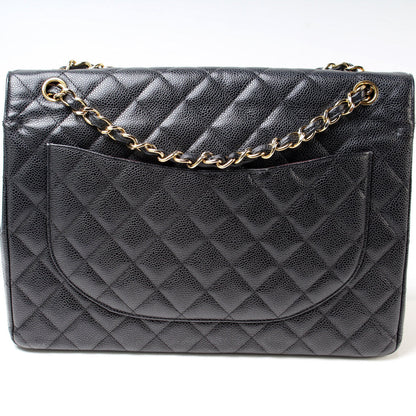 Chanel Classic Flap Maxi Caviar 14-16M Bag
