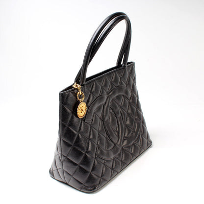 Chanel Medallion Tote Caviar Bag