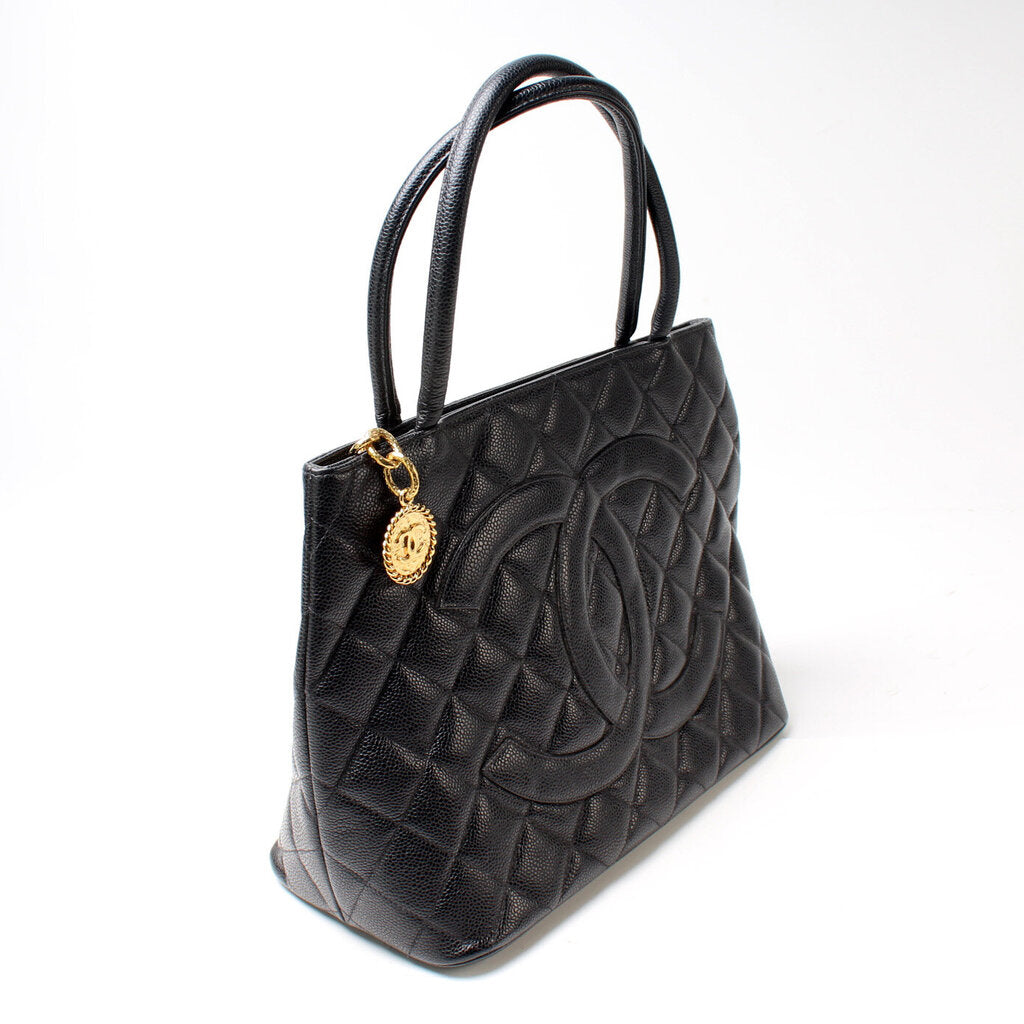 Chanel Medallion Tote Caviar Bag