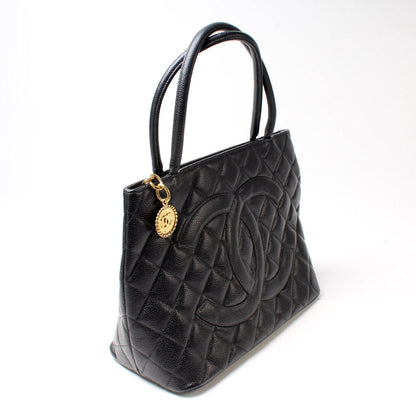 Chanel Medallion Tote Caviar Bag