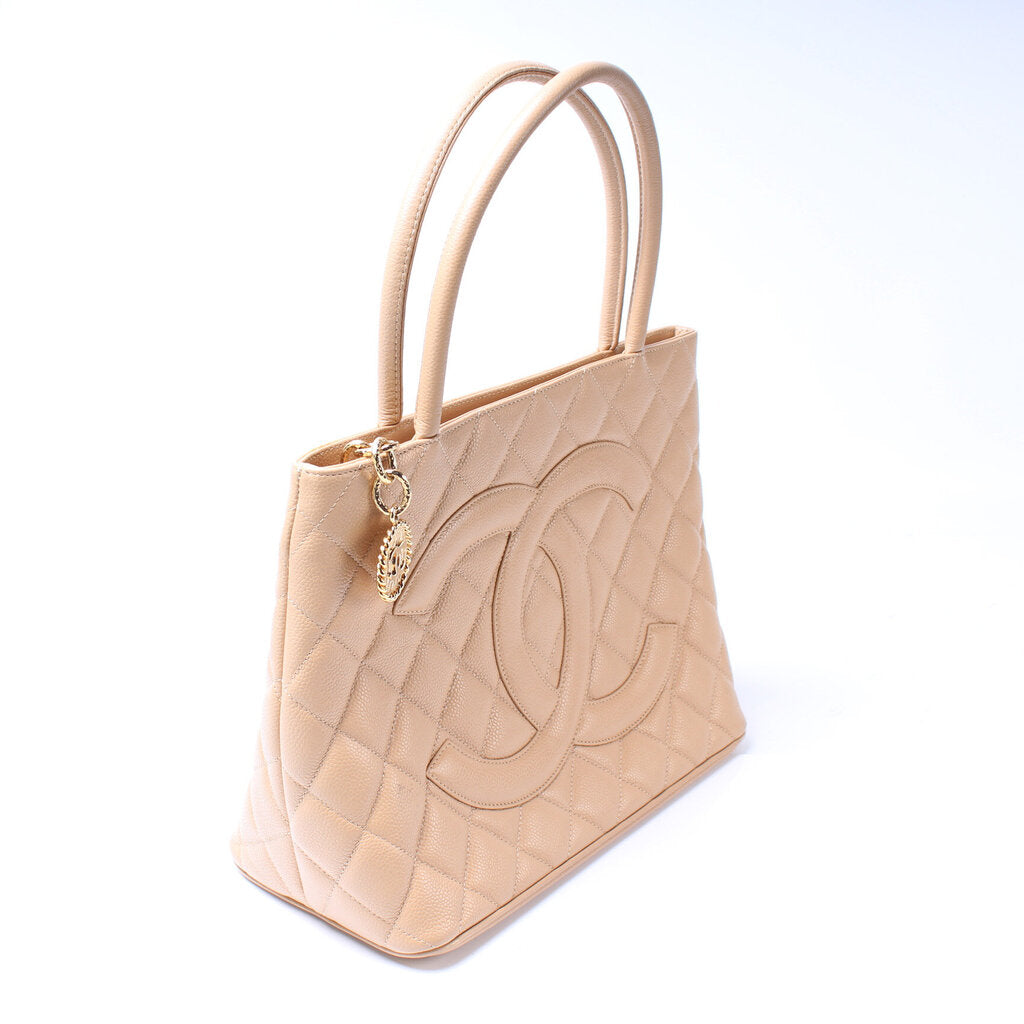 Chanel Medallion Tote Caviar Bag