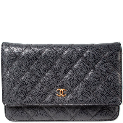 Chanel WOC Classic Quilted Caviar Bag