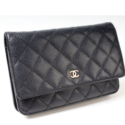 Chanel WOC Classic Quilted Caviar Bag