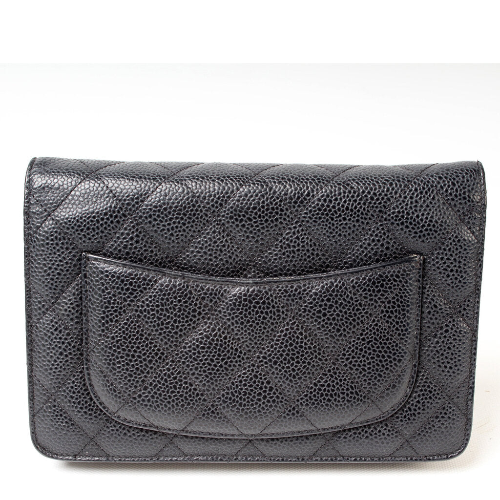 Chanel WOC Classic Quilted Caviar Bag