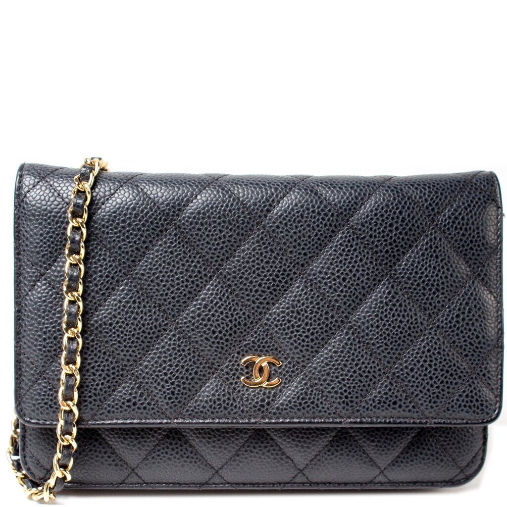Chanel WOC Classic Quilted Caviar Bag