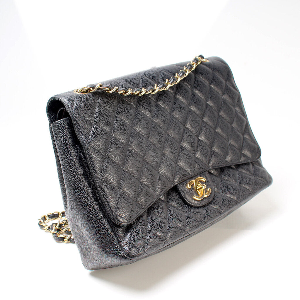 Chanel Classic Flap Maxi Caviar 14M Bag