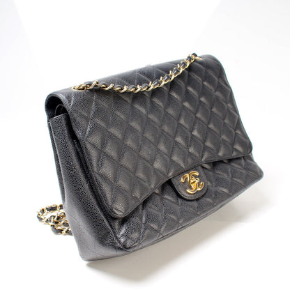 Chanel Classic Flap Maxi Caviar 14M Bag