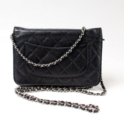 Chanel WOC Classic Quilted Caviar Bag