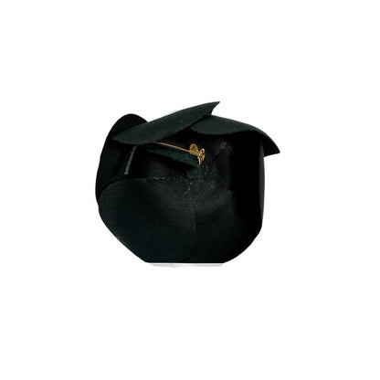 CHANEL Brooch black corsage Camelia Women