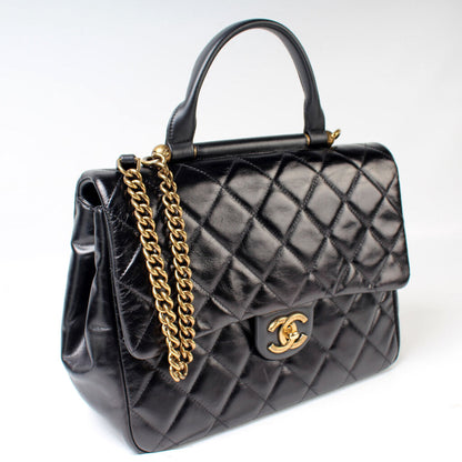 Chanel Gold Bar Top Handle Flap 23M Bag