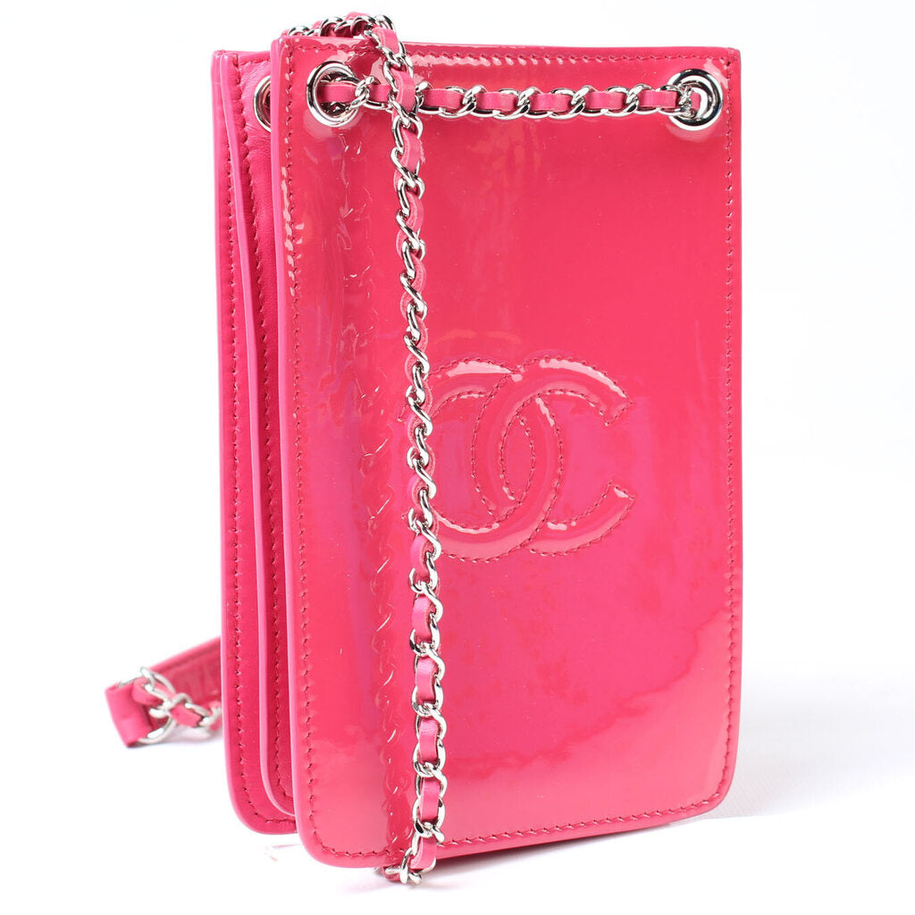 Chanel Timeless Patent Phone Holder Bag