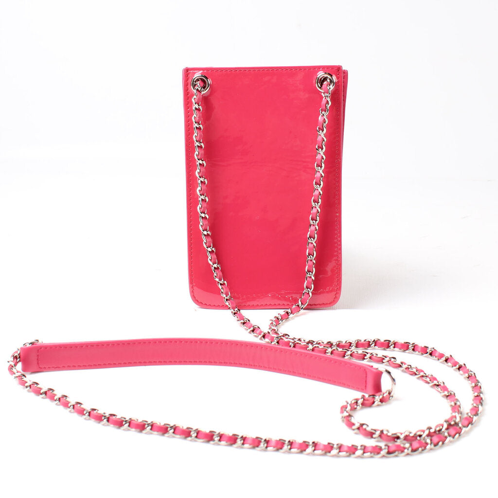 Chanel Timeless Patent Phone Holder Bag