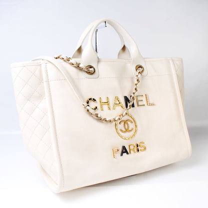 Chanel Deauville Charms Leather Medium Bag
