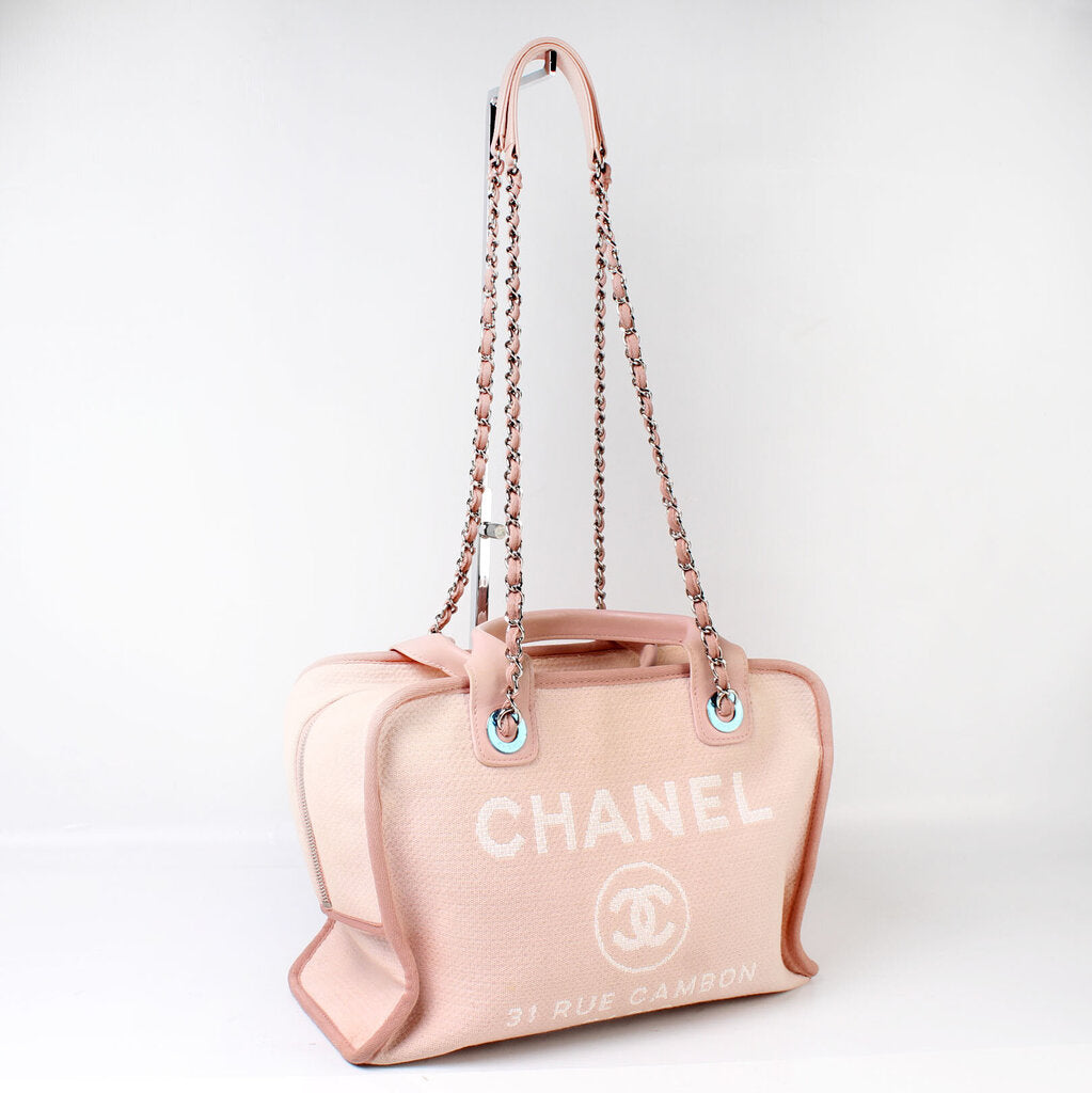 Chanel Deauville Bowling Canvas 20M Bag
