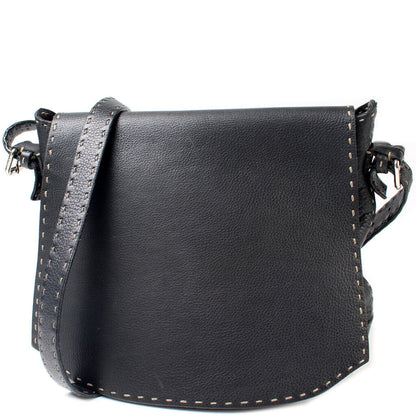 Fendi Leather Stitch Crossbody Bag