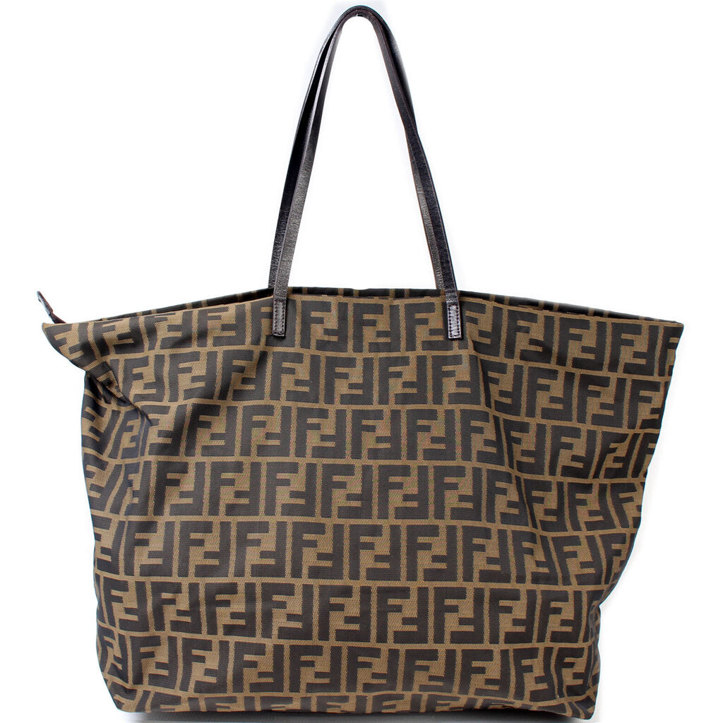 Fendi 8BH026 Zucca Nylon Tote Bag