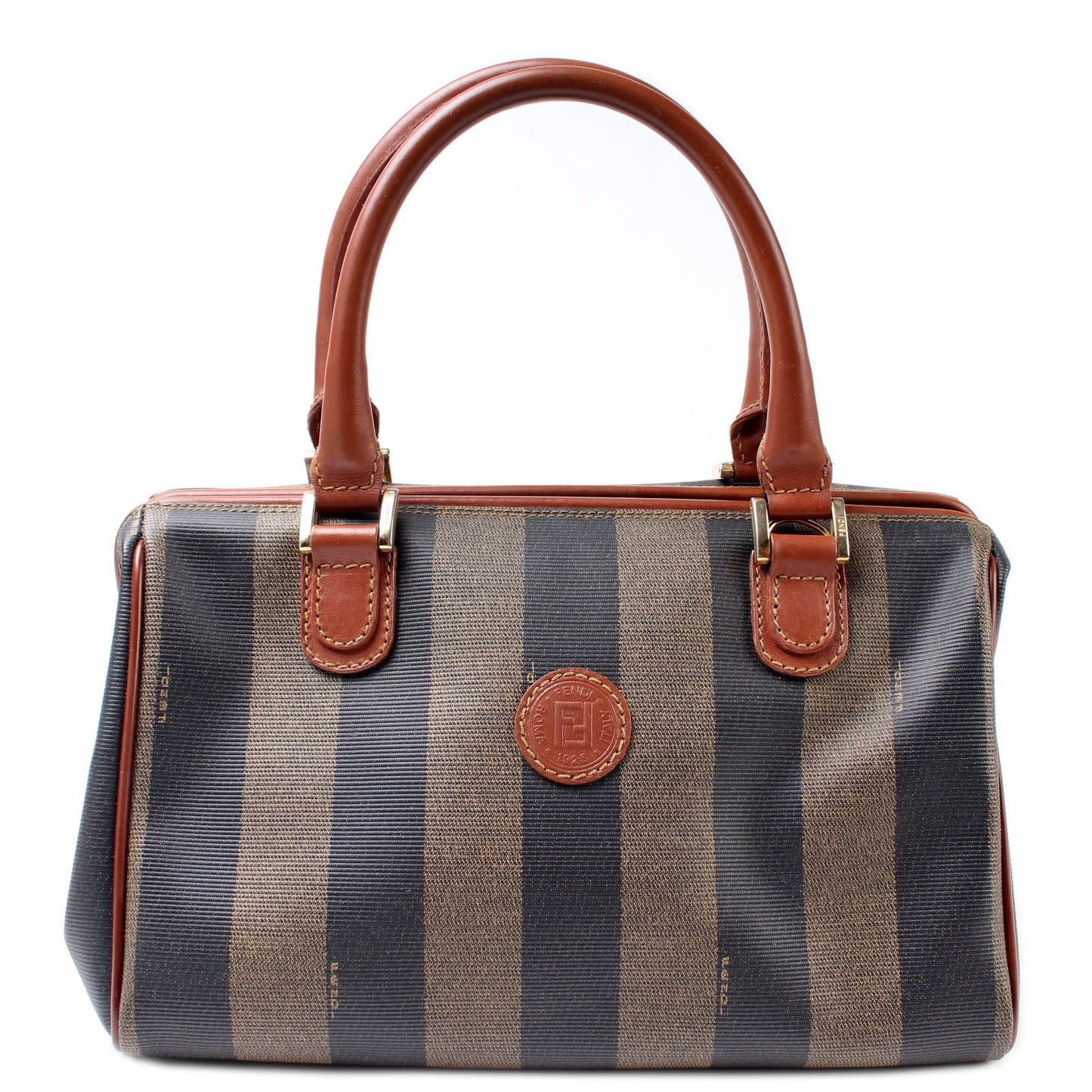 Fendi Pequin Small Boston Bag