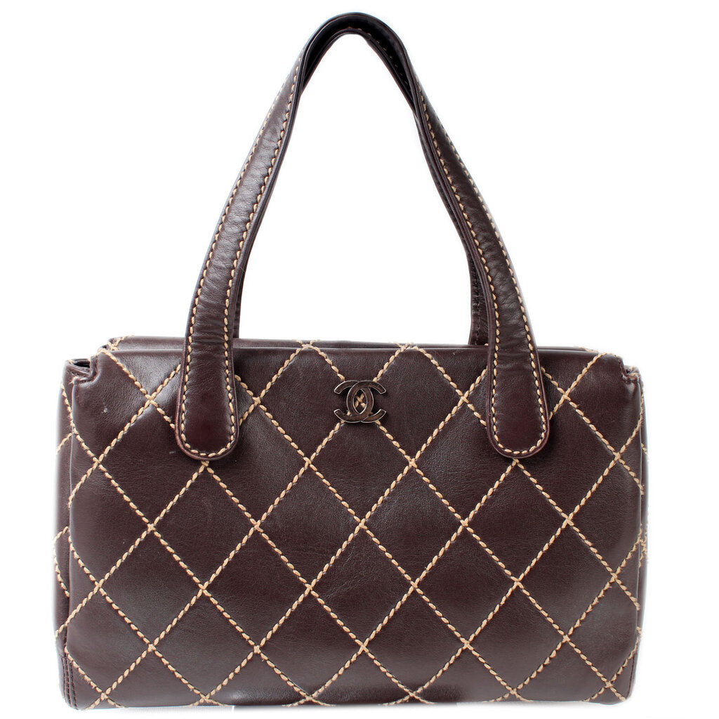 Chanel Surpique Stitch Small Satchel Bag