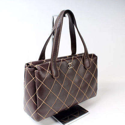 Chanel Surpique Stitch Small Satchel Bag