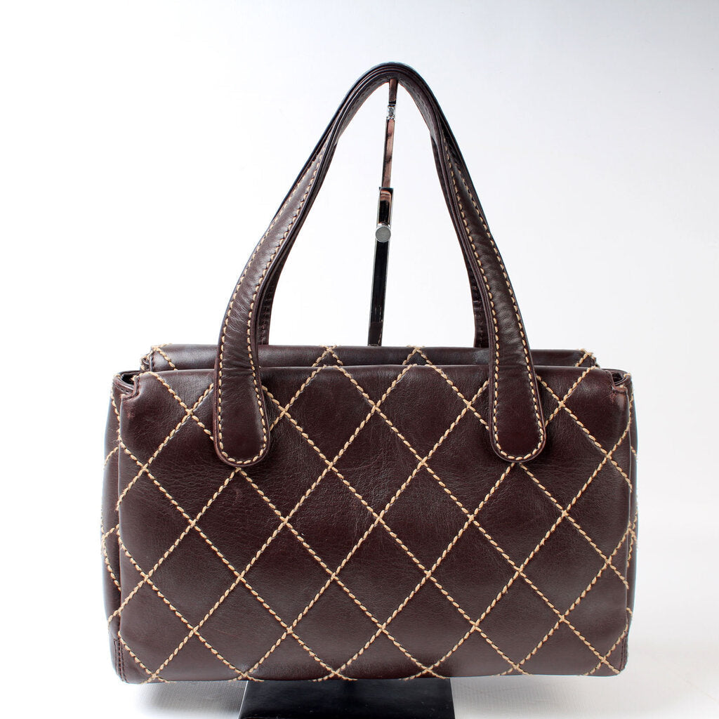 Chanel Surpique Stitch Small Satchel Bag
