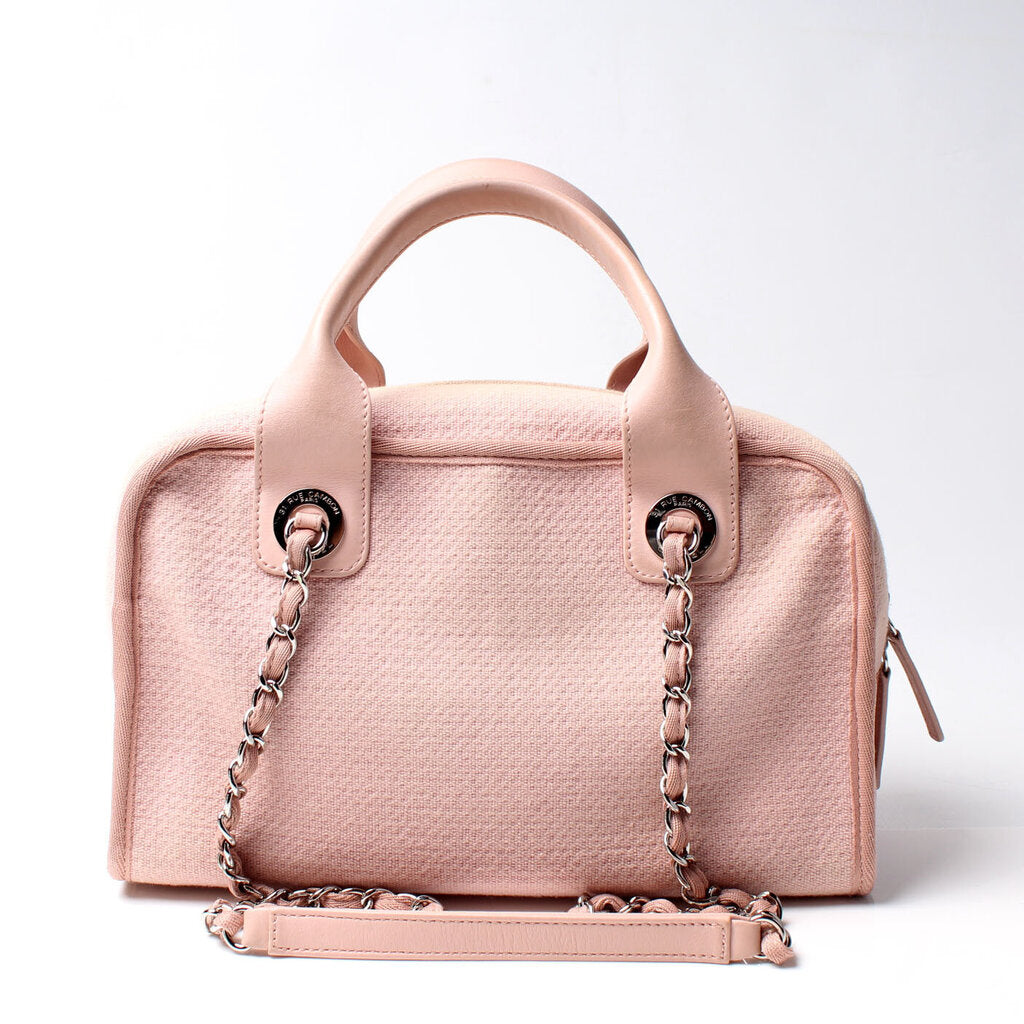 Chanel Deauville Bowling Canvas 20M Bag