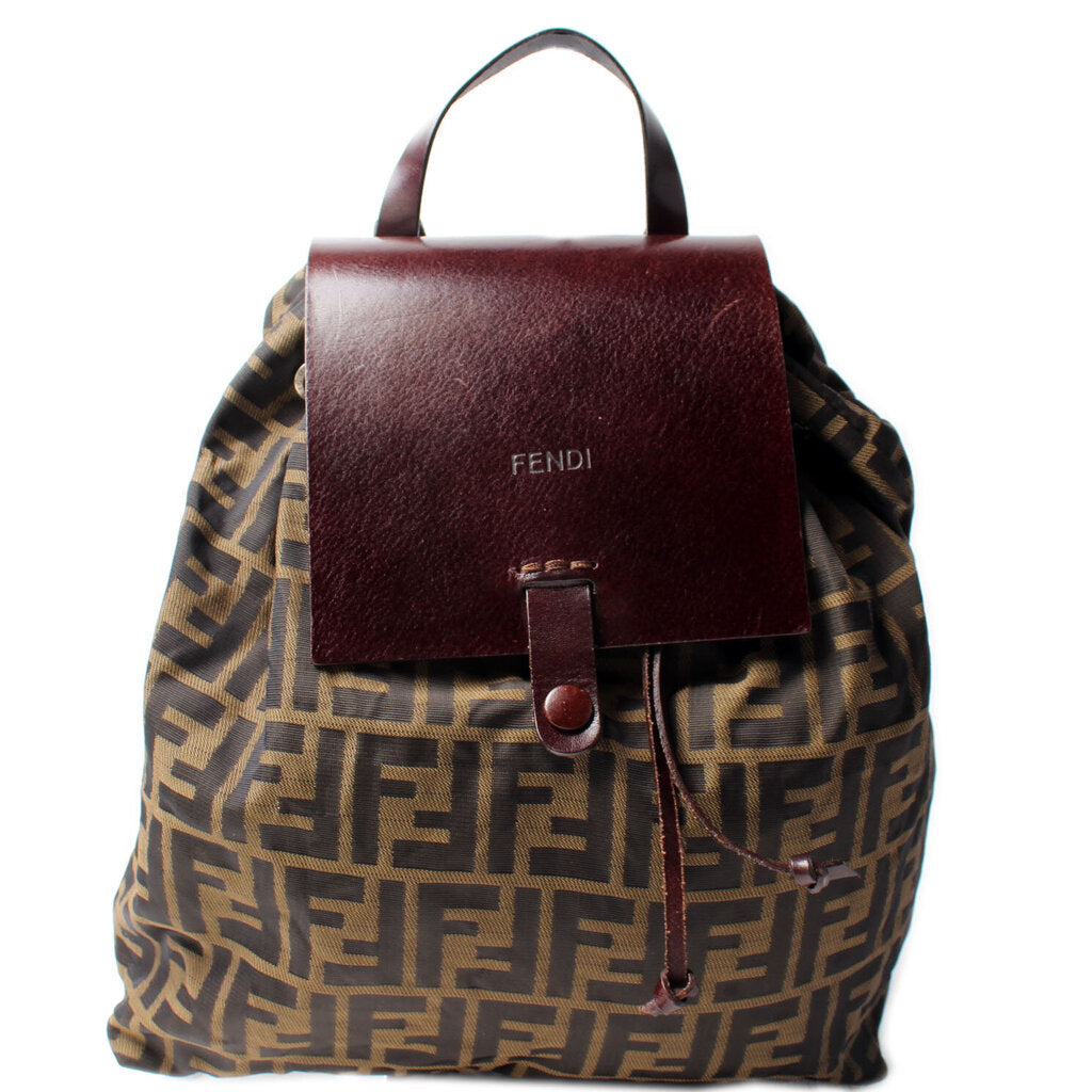 Fendi 15980 Vintage Zucca Backpack Small Bag