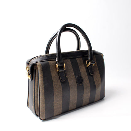 Fendi Vintage Pequin Small Doctor Bag