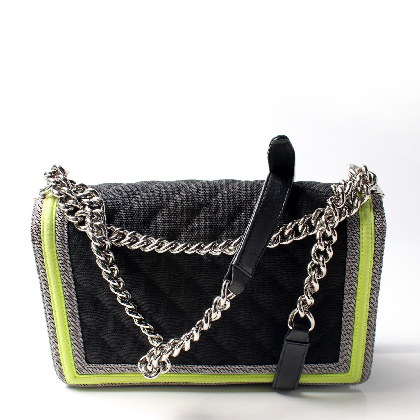 Chanel Boy Large Neon Nylon 22M Bag