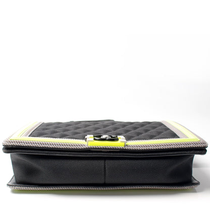 Chanel Boy Large Neon Nylon 22M Bag