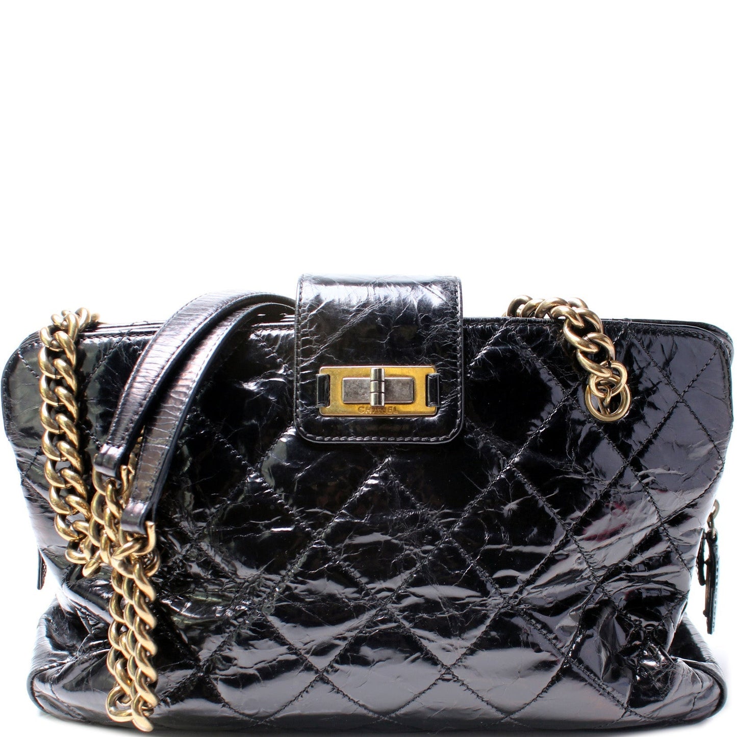 Chanel Mademoiselle Zip Shopping Glazed 15M Bag