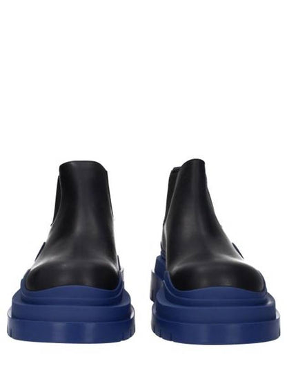 Luxury Bottega Veneta Tire Ankle Chelsea Boots Black Cruise