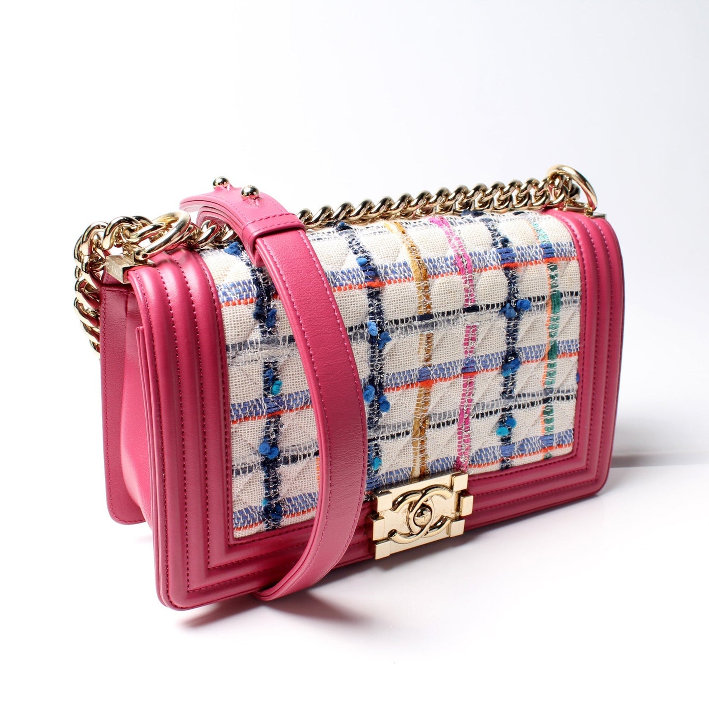 Chanel Boy Flap Medium Tweed Bag