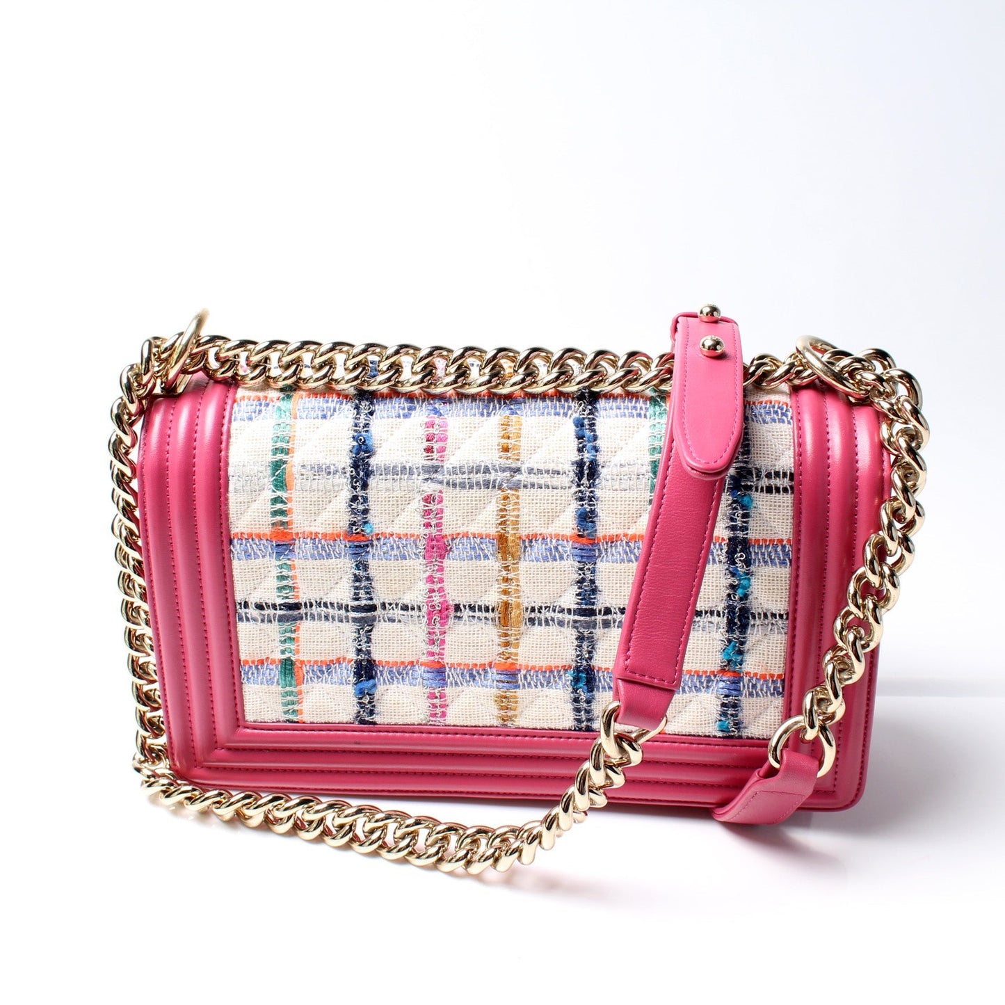 Chanel Boy Flap Medium Tweed Bag