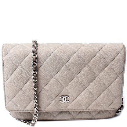 Chanel WOC Classic Quilted Matte Caviar Bag