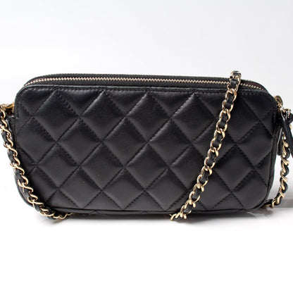 Chanel WOC CC Double Zip Bag