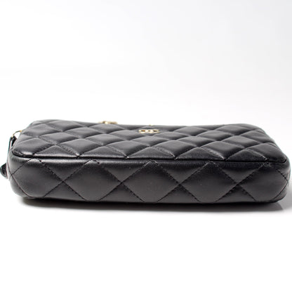 Chanel WOC CC Double Zip Bag