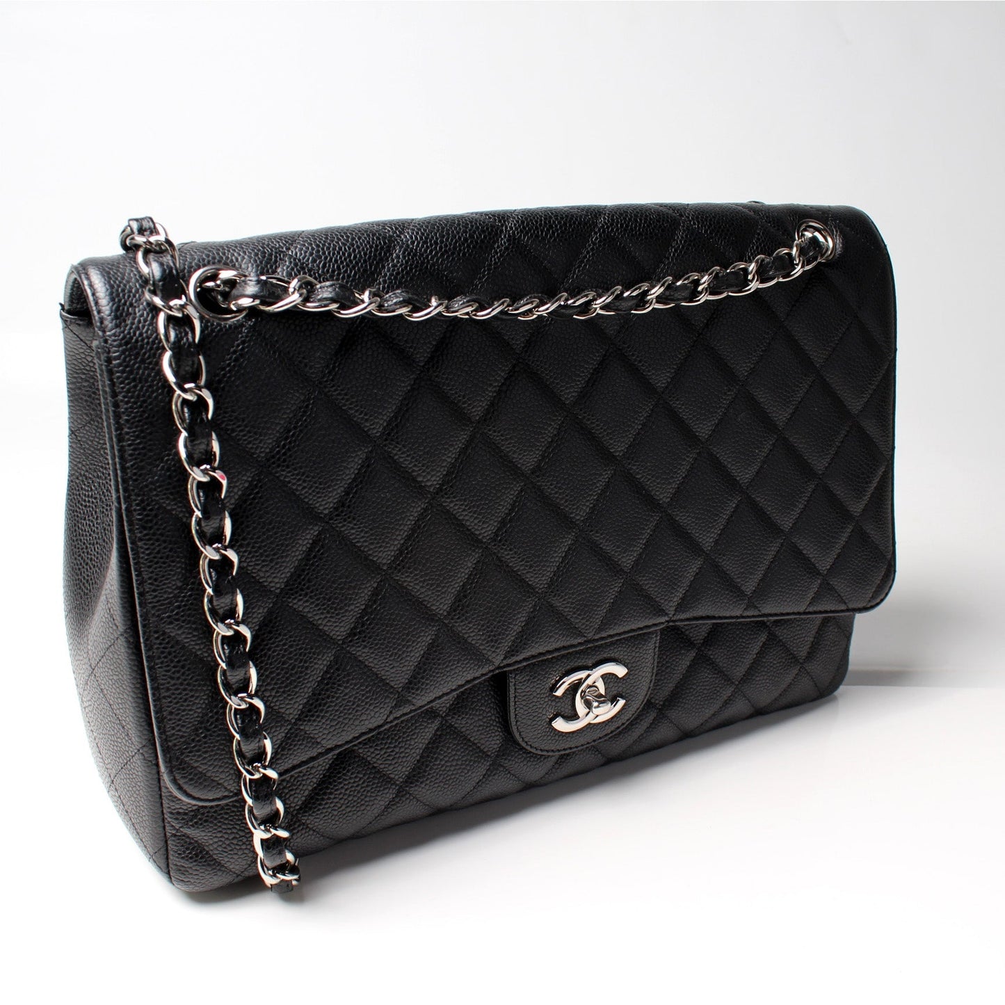 Chanel Classic Flap Maxi Caviar 10-13M Bag