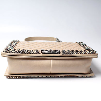 Chanel Boy Flap Medium Old Chain Around 20M Bag