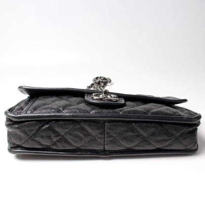 Chanel French Riviera Flap Medium Caviar Bag