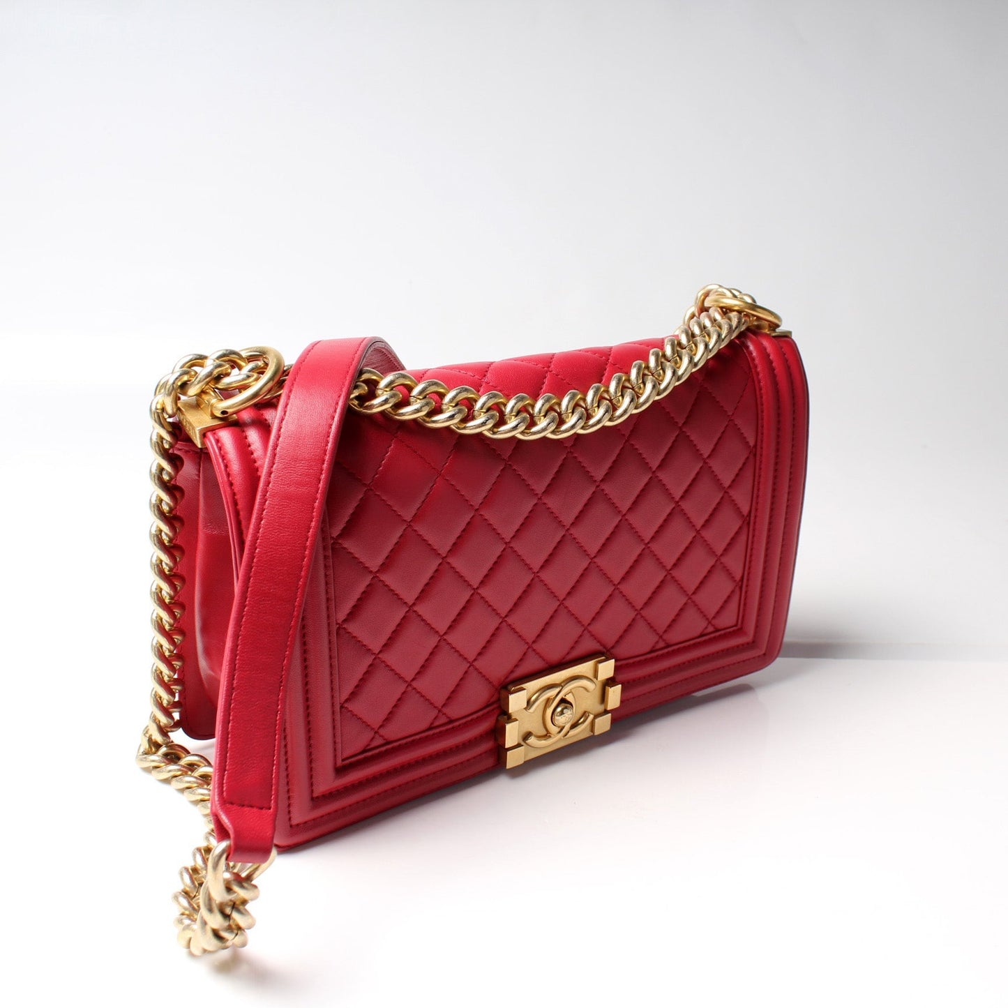 Chanel Boy Flap Medium Lambskin Older Bag