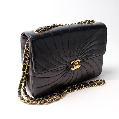 Chanel Flap Swirl Quilted Lambskin Bag