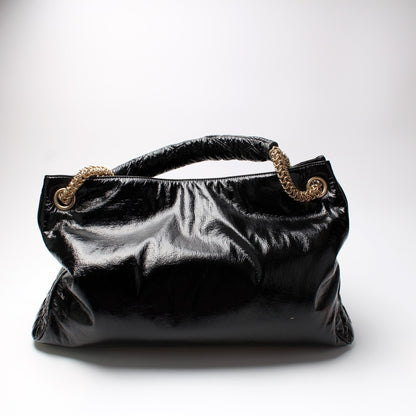Chanel Patent Leather Rock and Chain Hobo Large Bag