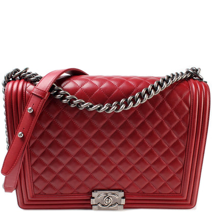 Chanel Boy Flap Large Lambskin 18M Bag