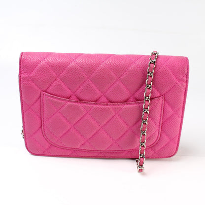 Chanel WOC Classic Quilted Caviar Bag