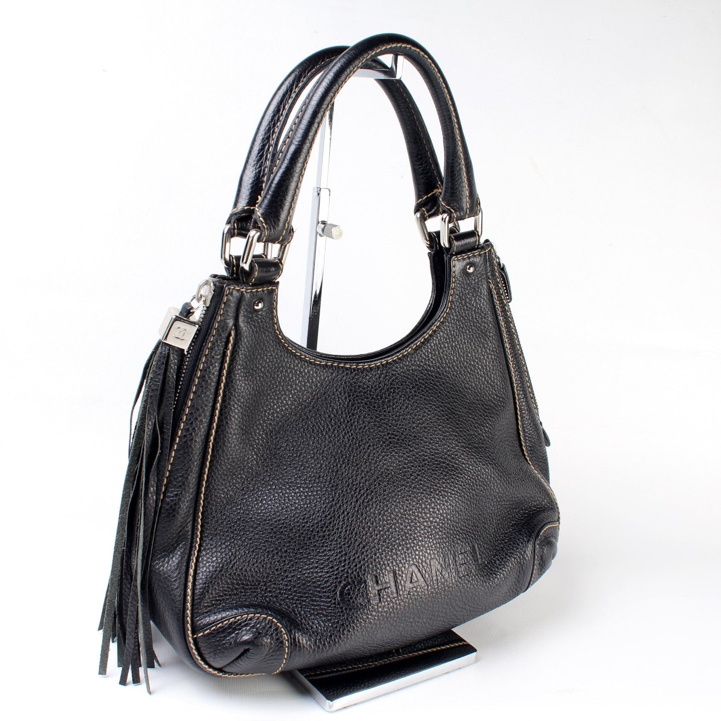 Chanel Lax Fringe Pull Medium Shoulder Bag